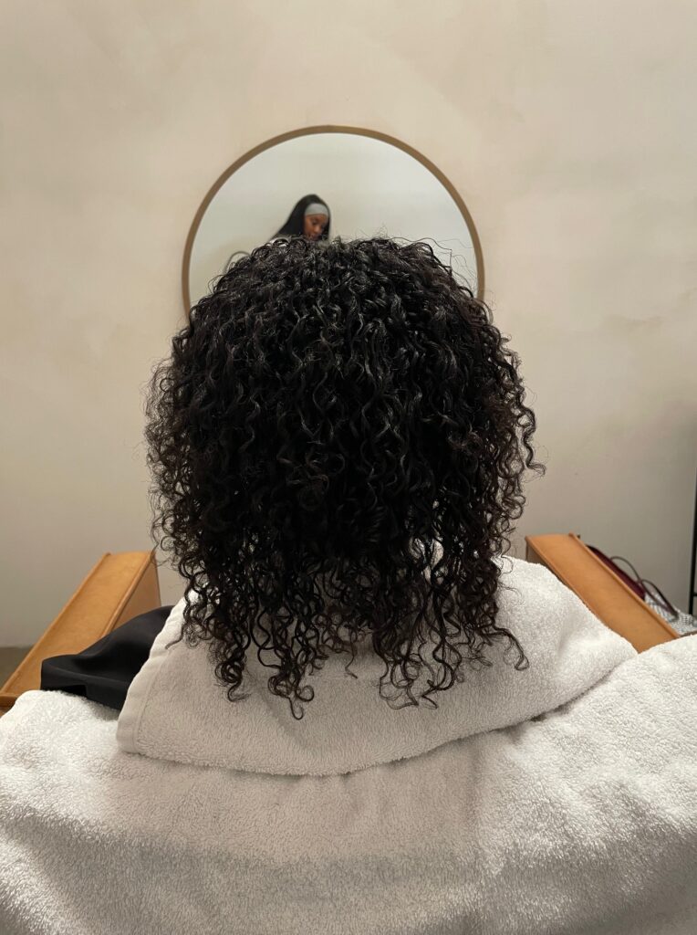 SonderBeaut Thicker, softer 4C hair after Gina Curl