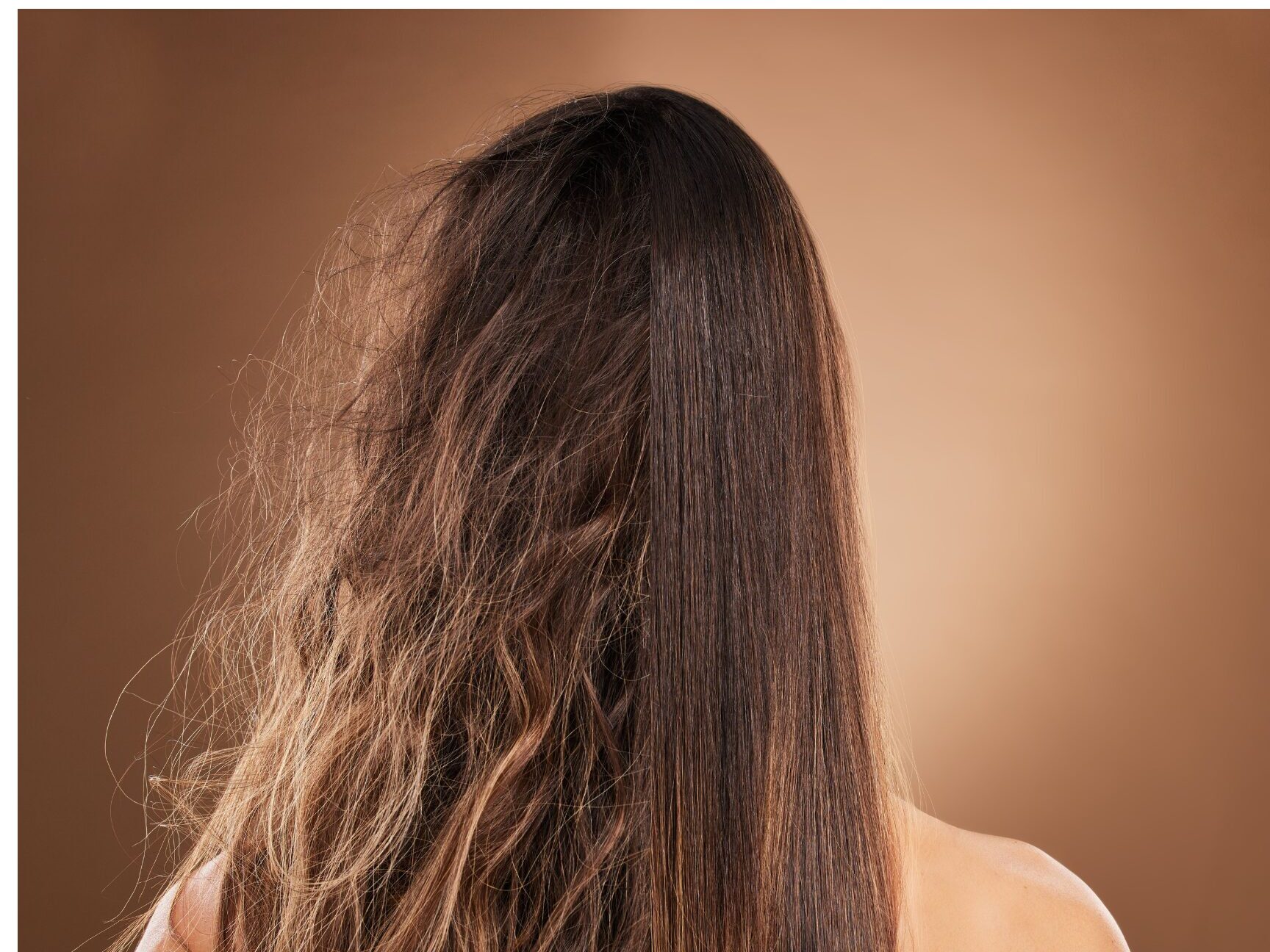 SonderBeaut one side of hair frizzy one side straight and smooth