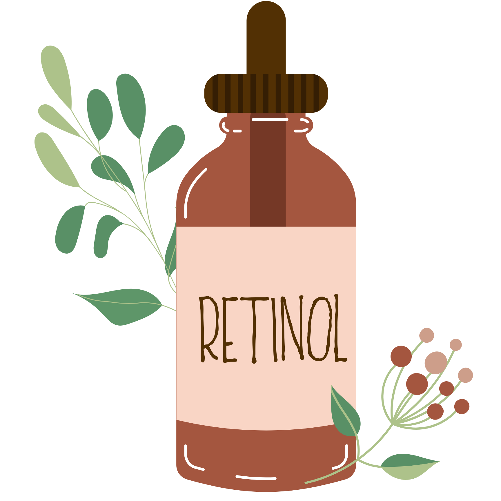 animated retinol bottle