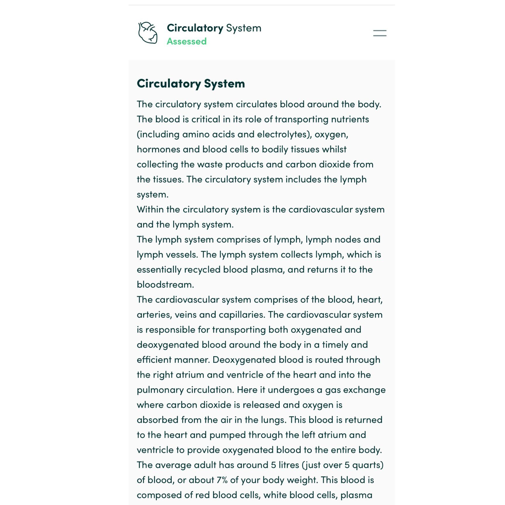circulatory system